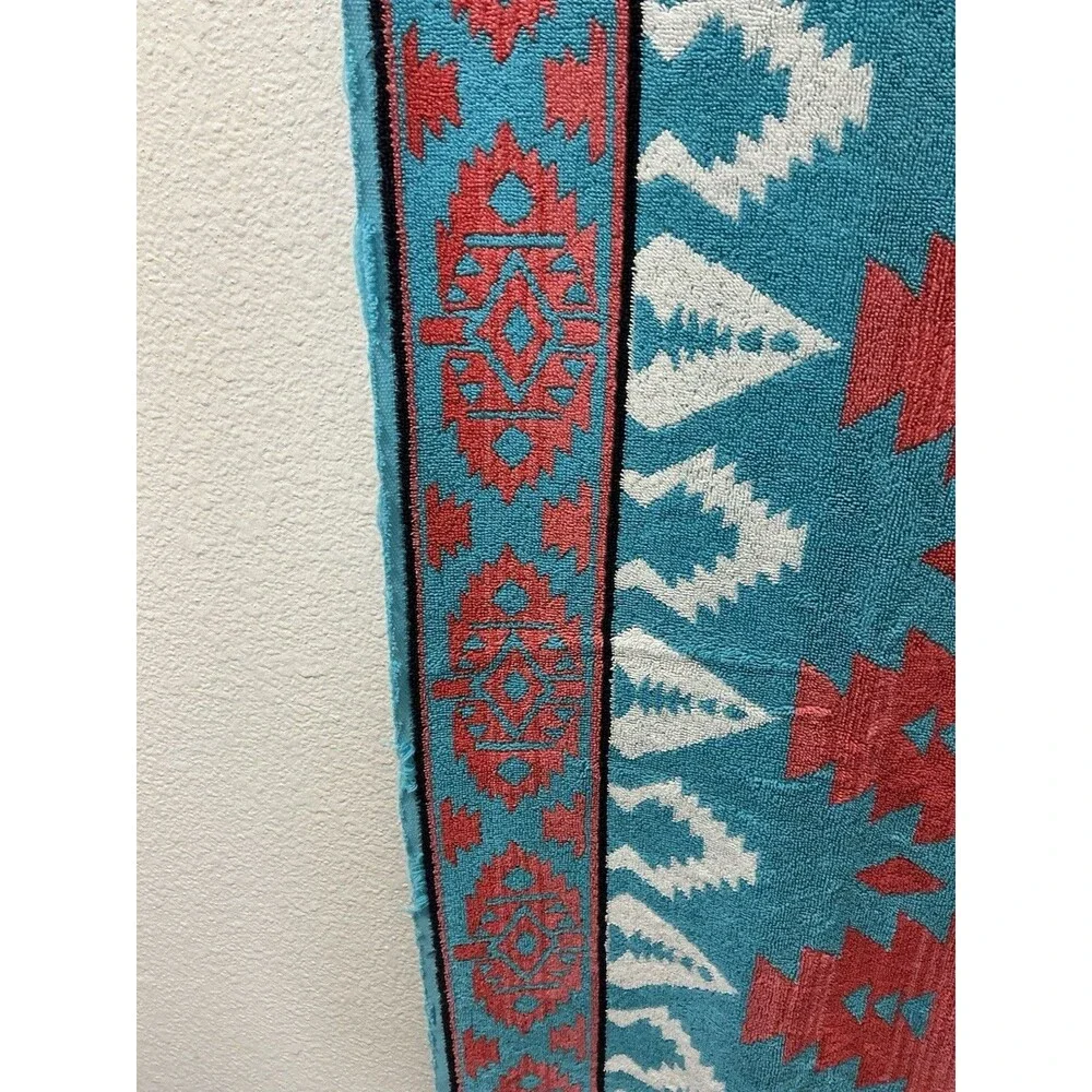 Vtg 90s Ralph Lauren Southwestern Aztec Towel Set 4 Pc Bath Hand Washcloth